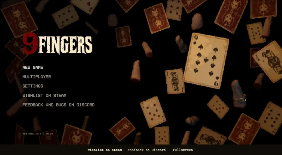 9 Fingers running in the browser, screen 1 captured by PlayNewt on October 27, 2026