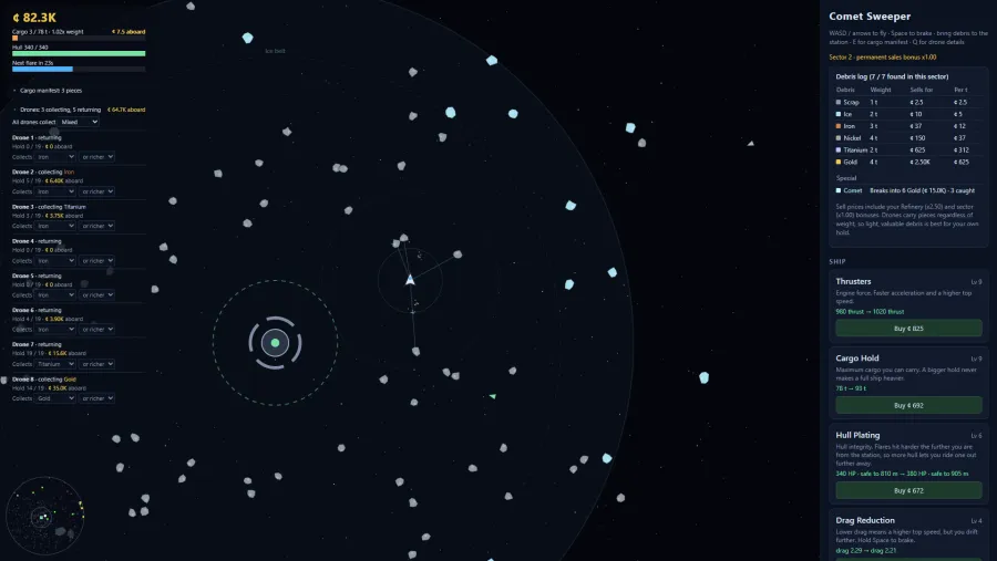 Comet Sweeper screenshot 3 from the developer