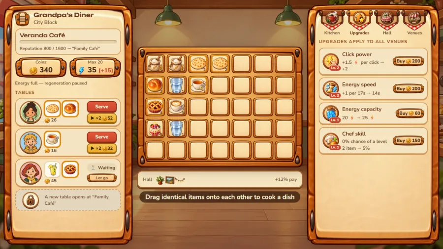 Corner Kitchen: Merge Cafe screenshot 2 from the developer