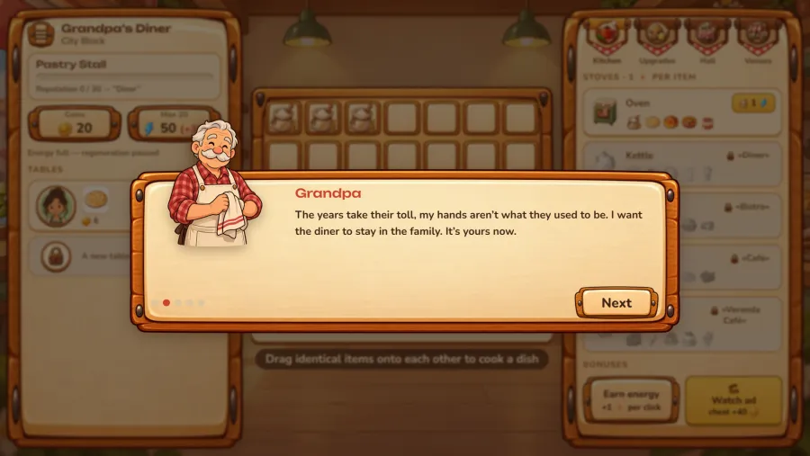 Corner Kitchen: Merge Cafe screenshot 3 from the developer