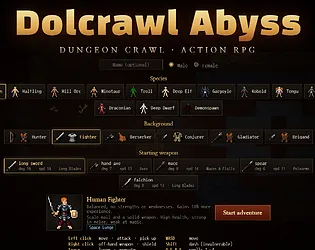 Dolcrawl Abyss, one of the new roguelike browser games