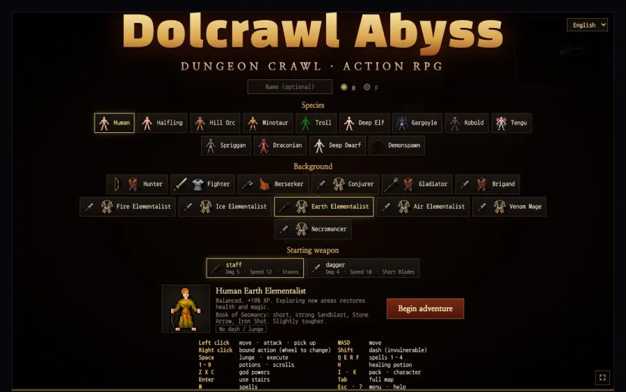 Dolcrawl Abyss running in the browser, screen 2 captured by PlayNewt on October 27, 2026