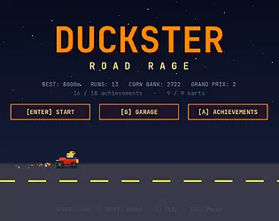 Duckster, a new kart racing game by thewizster