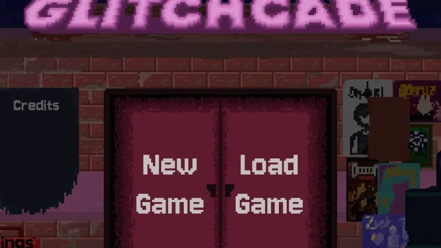Glitchcade running in the browser, screen 1 captured by PlayNewt on October 26, 2026
