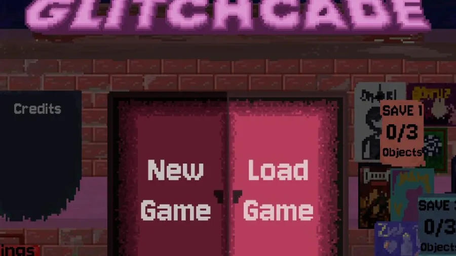 Glitchcade running in the browser, screen 2 captured by PlayNewt on October 26, 2026