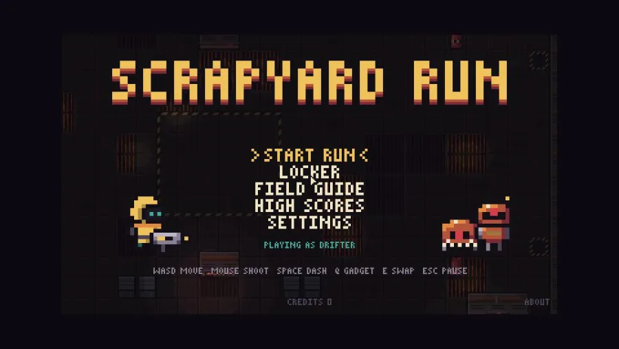 Scrapyard Run running in the browser, screen 1 captured by PlayNewt on October 27, 2026