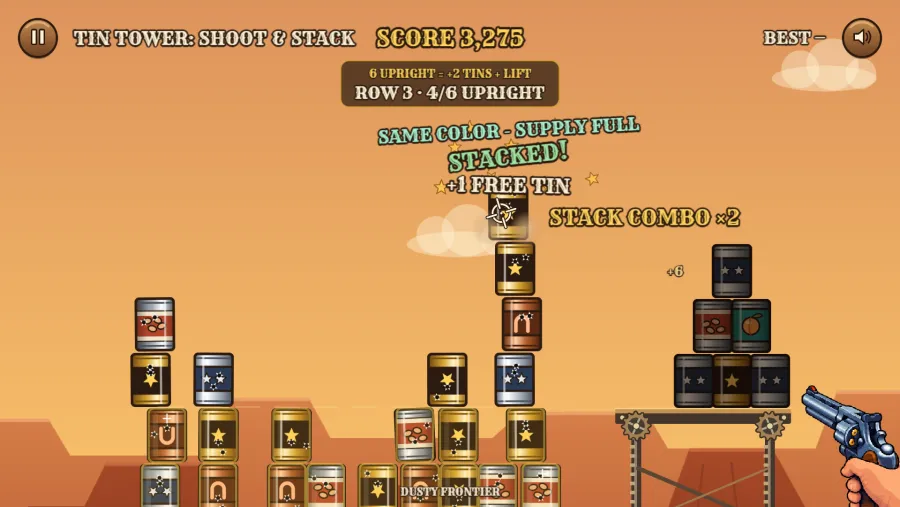 Tin Tower: Shoot & Stack screenshot 2 from the developer